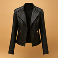 Jacket with Stand Collar and Zip Detail