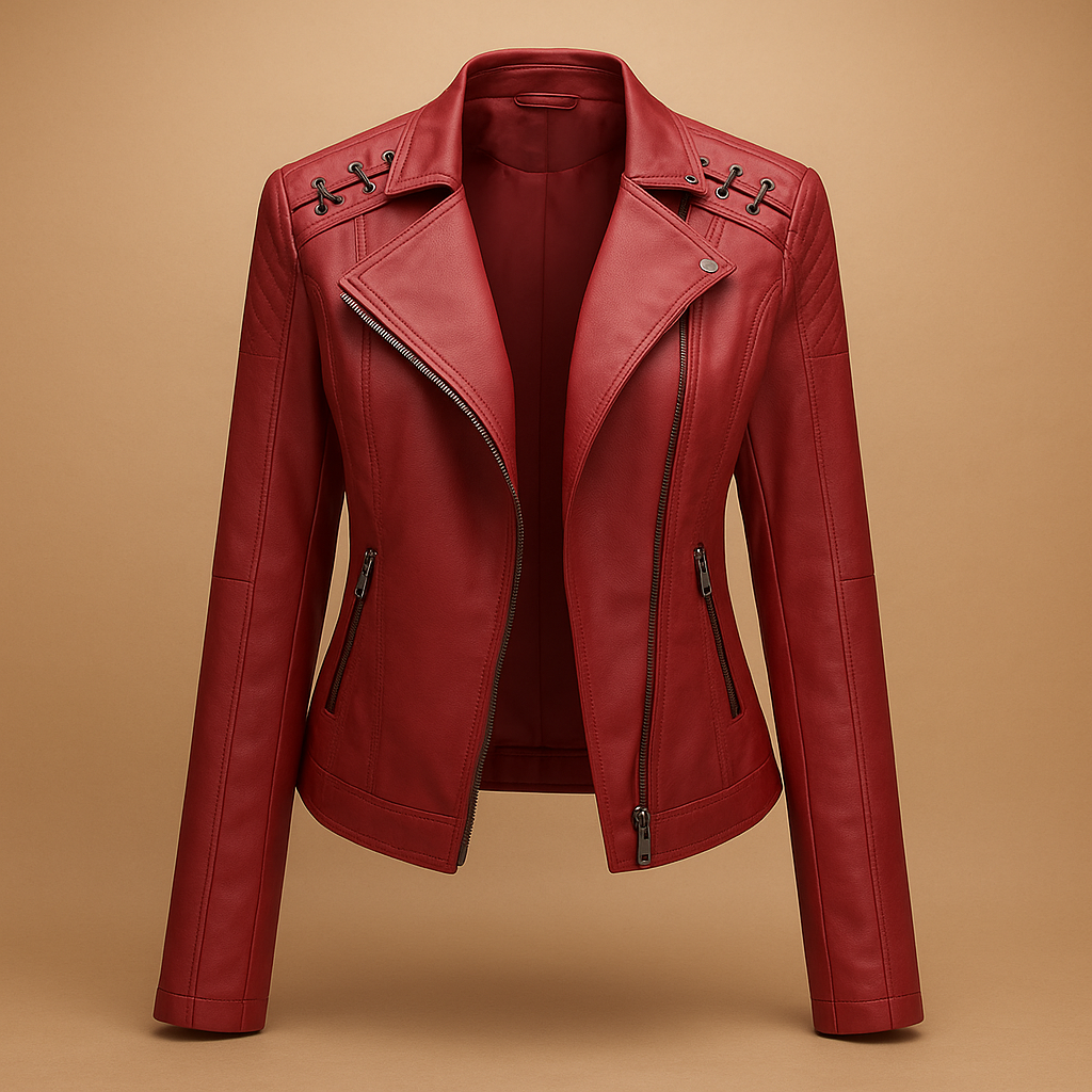Jacket with Stand Collar and Zip Detail