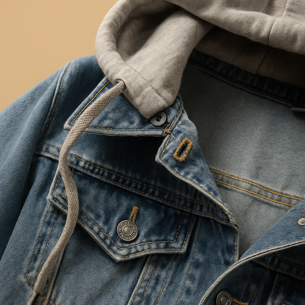 Hooded Denim Jacket