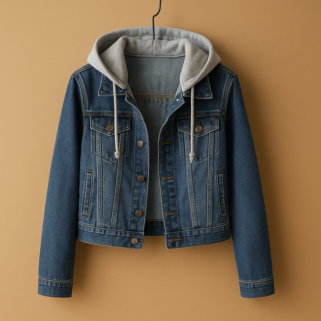 Hooded Denim Jacket