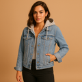 Hooded Denim Jacket
