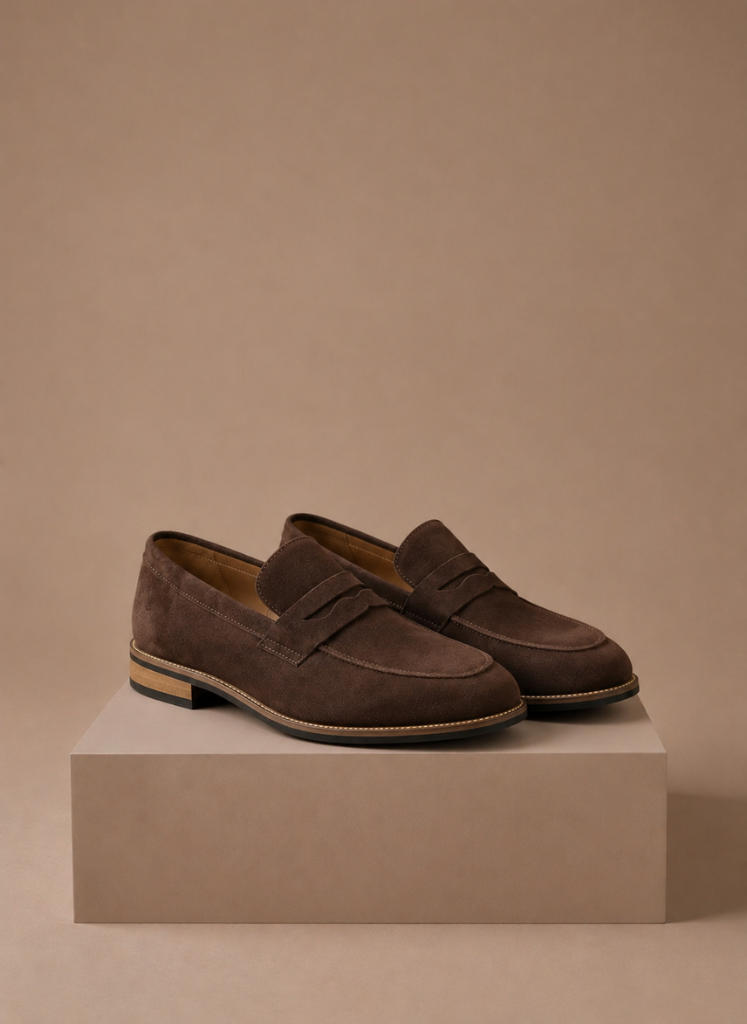 Draper | Suede Penny Dress Loafers