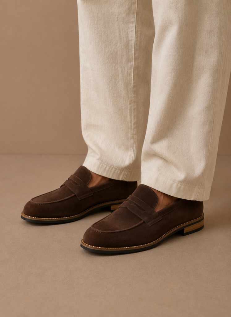 Draper | Suede Penny Dress Loafers