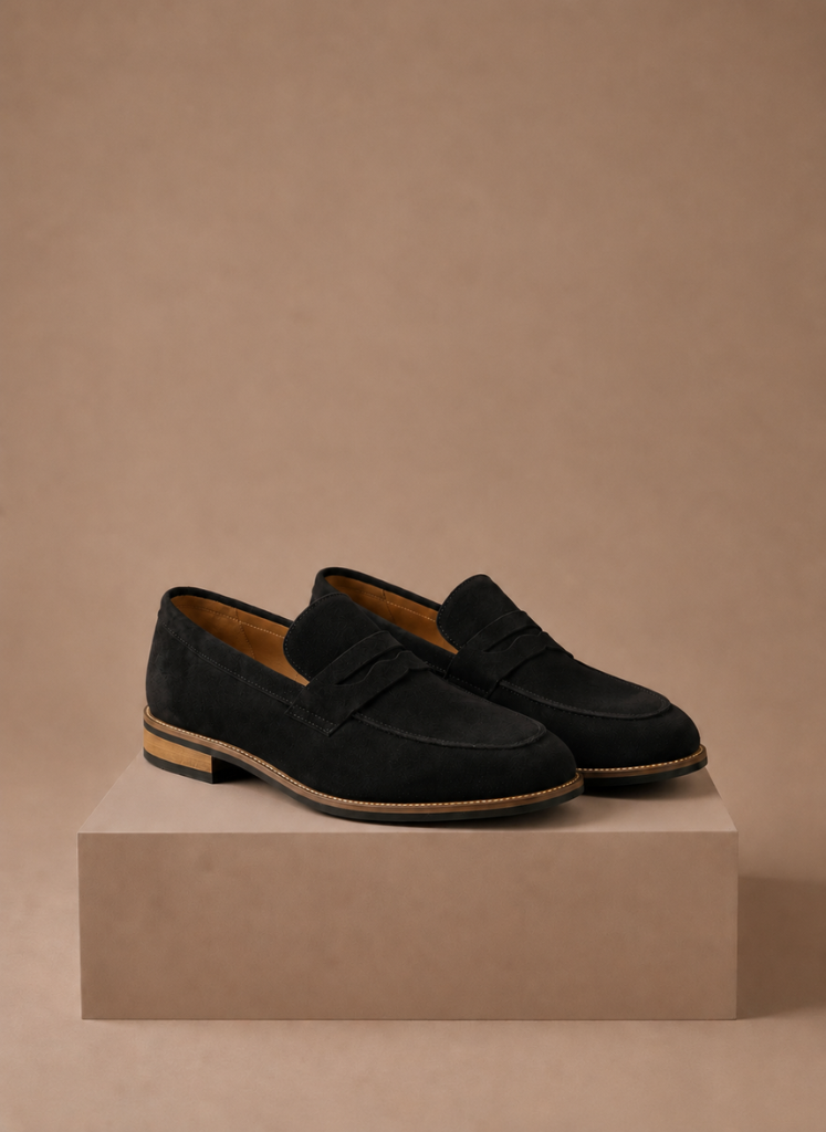 Draper | Suede Penny Dress Loafers