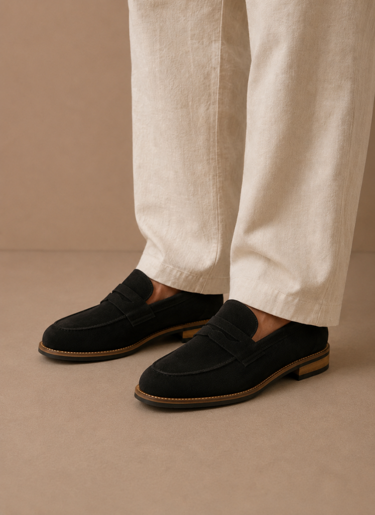 Draper | Suede Penny Dress Loafers
