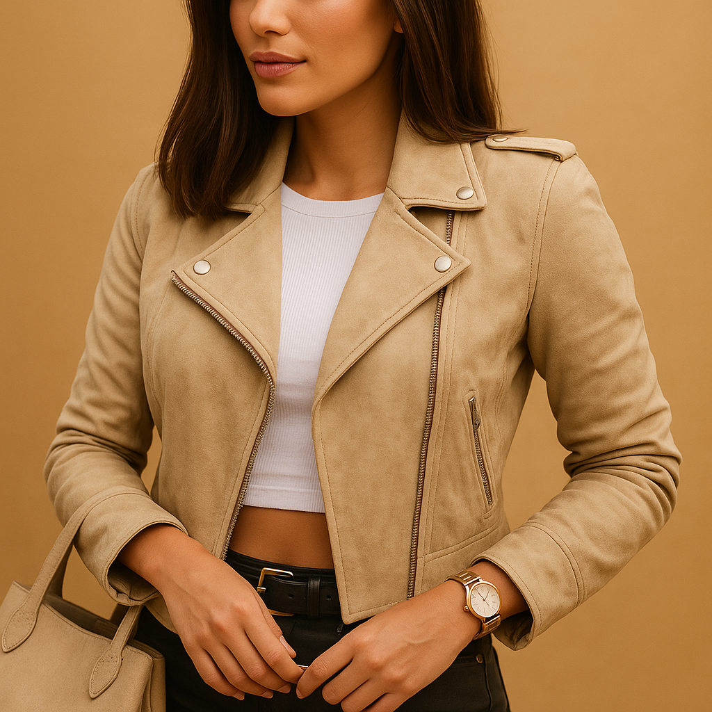 Lightweight Tailored Jacket with Stand Collar