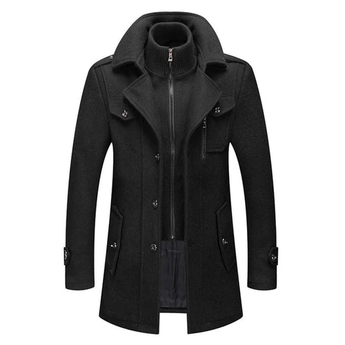 Bruno™ | Elegant Winter Coat with Zip & Buttons