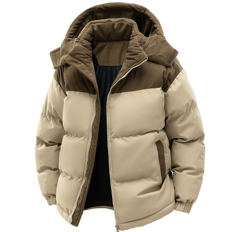 Men's Hooded Padded Winter Jacket | Warm & Windproof