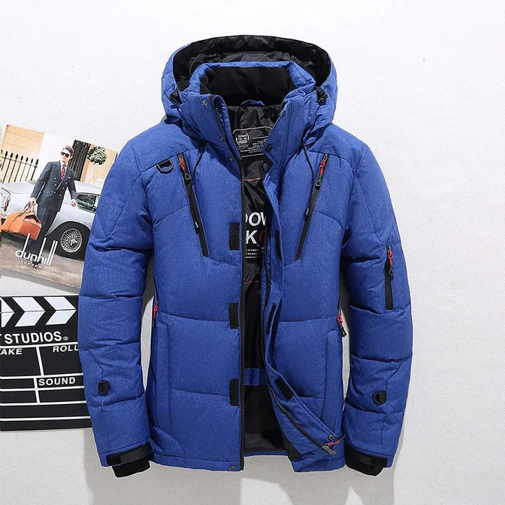 Men's Hooded Winter Jacket | Warm Ski Jacket