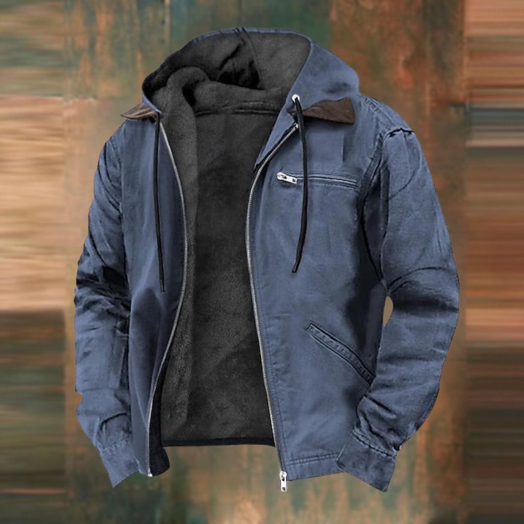 Men's Padded-Lined Winter Jacket | Classic Cut