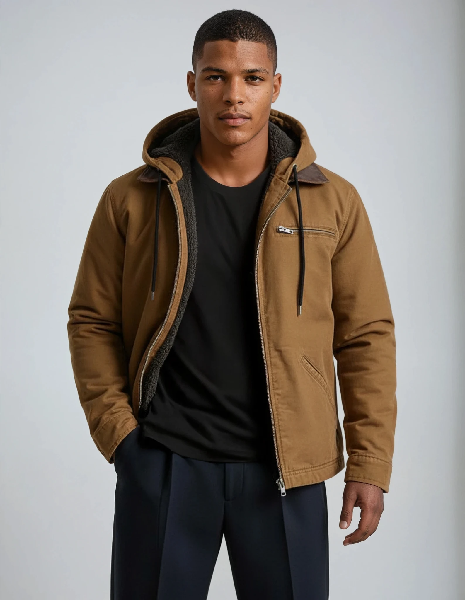Men's Padded-Lined Winter Jacket | Classic Cut