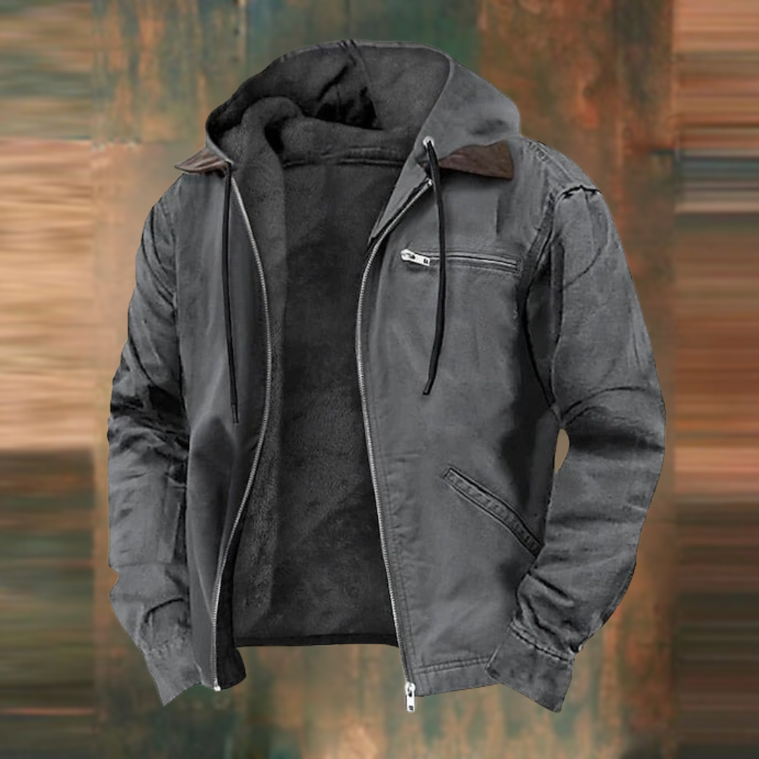 Men's Padded-Lined Winter Jacket | Classic Cut