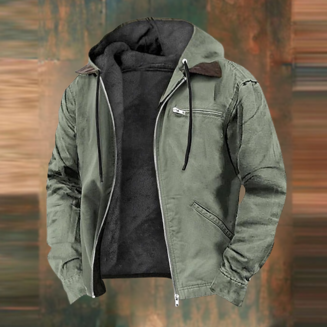 Men's Padded-Lined Winter Jacket | Classic Cut