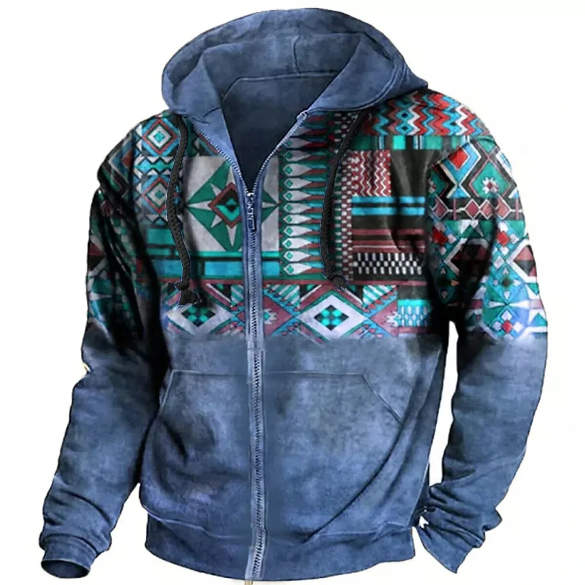 Men's Zip-Up Winter Jacket | Casual Hoodie Design