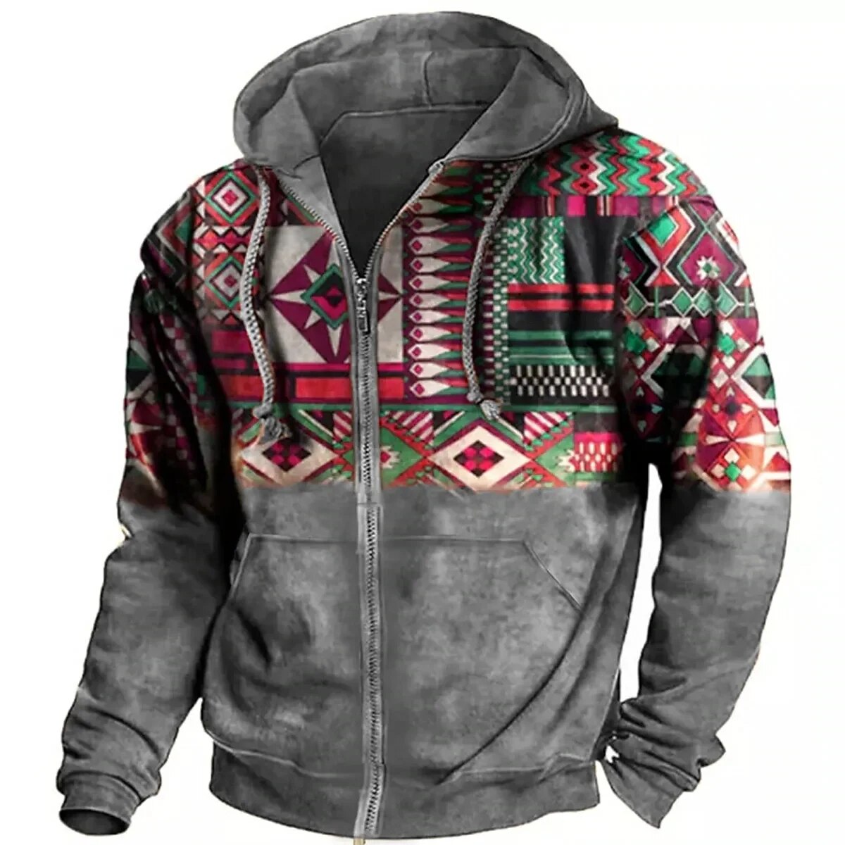 Men's Zip-Up Winter Jacket | Casual Hoodie Design