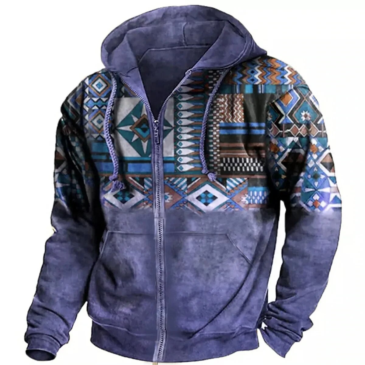 Men's Zip-Up Winter Jacket | Casual Hoodie Design