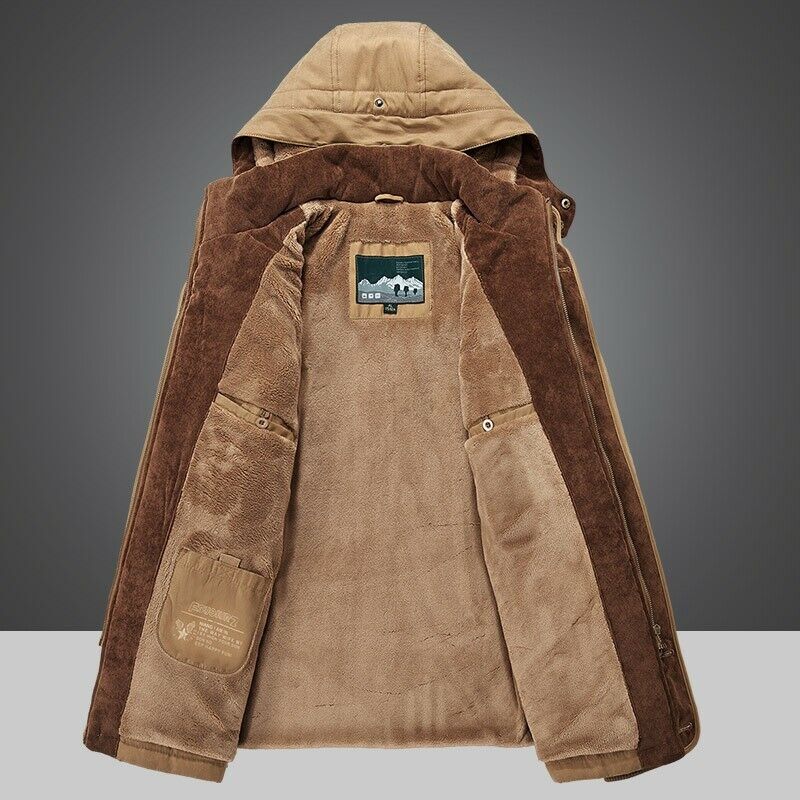 Men's Winter Parka | Warm Outdoor Jacket with Pockets