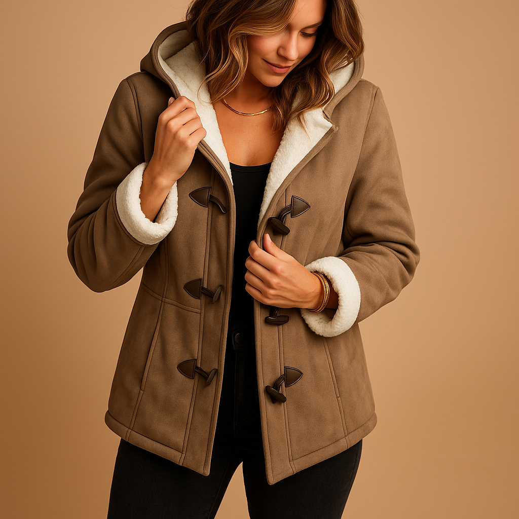 Insulated Winter Coat with Adjustable Hood
