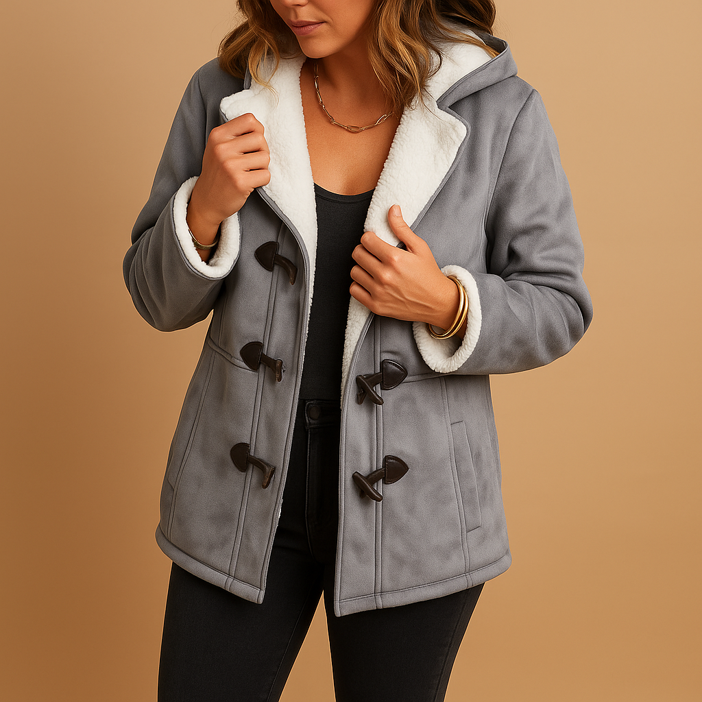 Insulated Winter Coat with Adjustable Hood