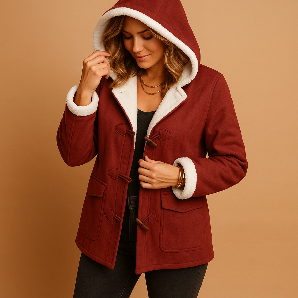 Insulated Winter Coat with Adjustable Hood