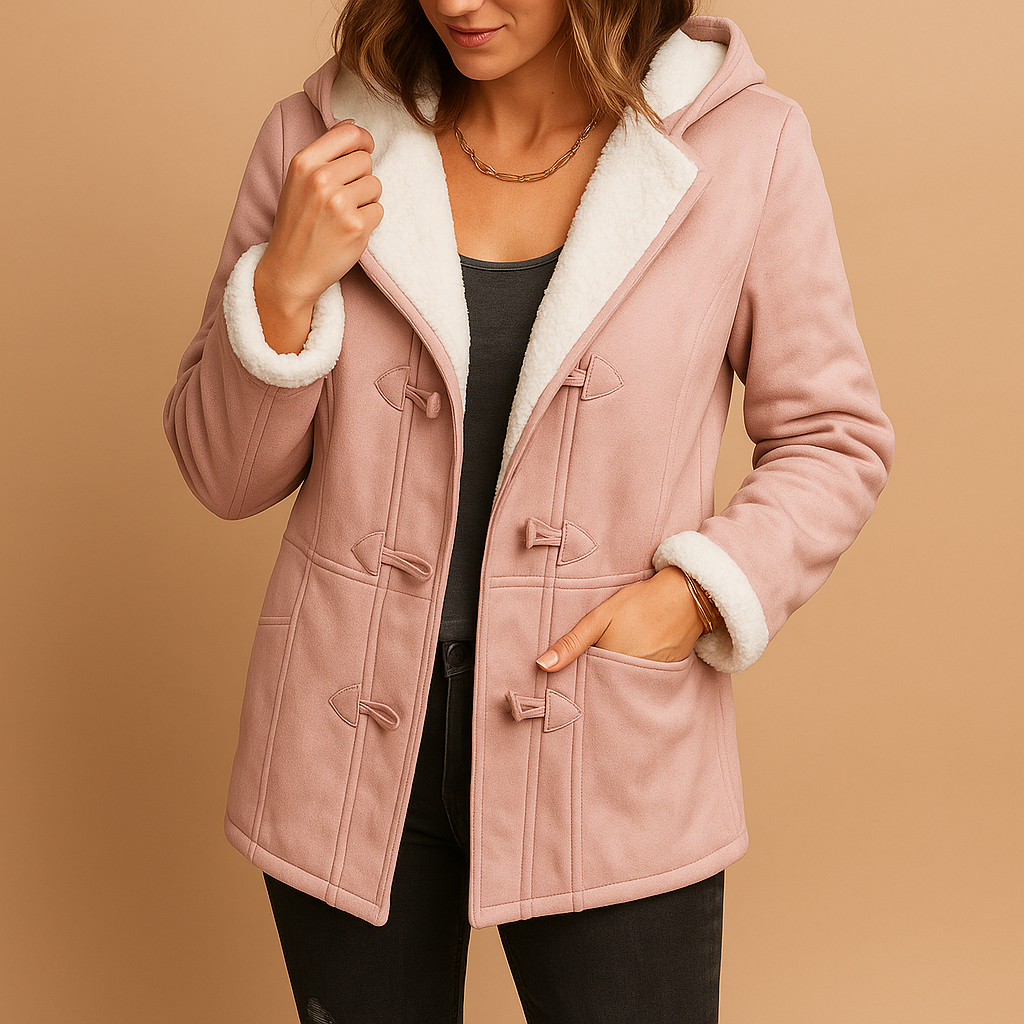 Insulated Winter Coat with Adjustable Hood