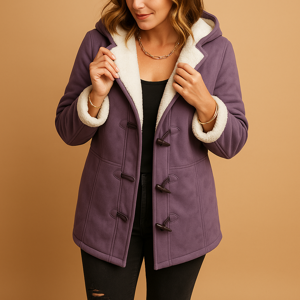 Insulated Winter Coat with Adjustable Hood
