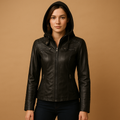Jacket with Detachable Knitted Hood
