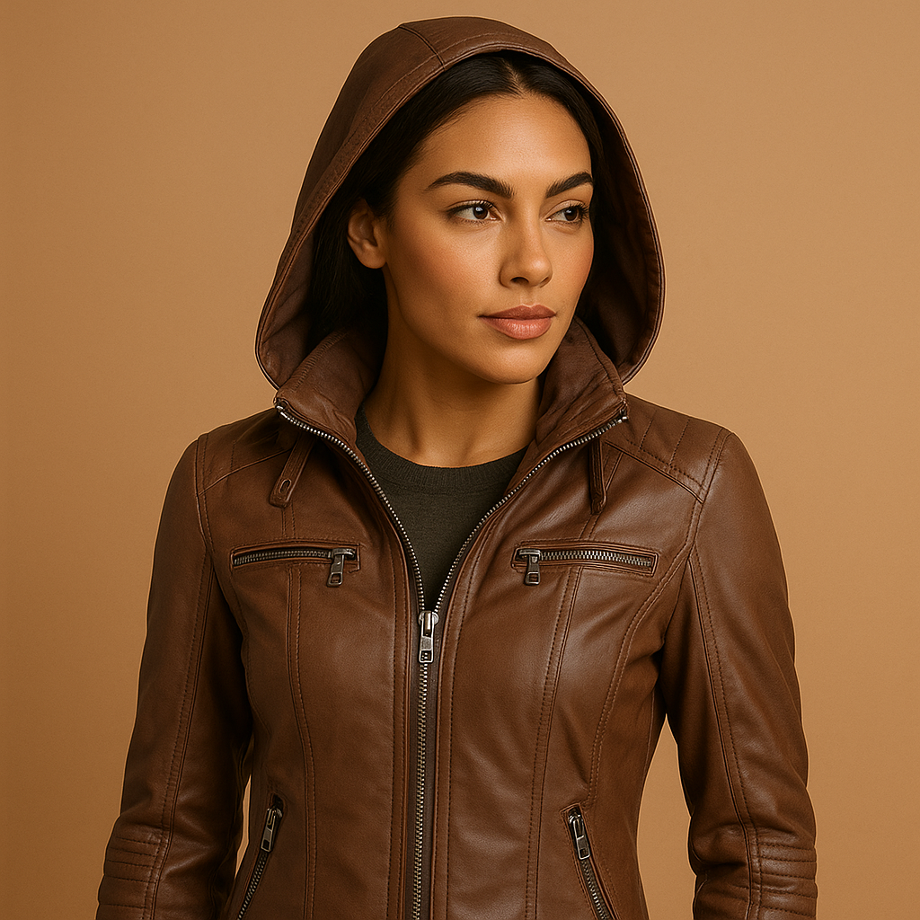 Jacket with Detachable Knitted Hood