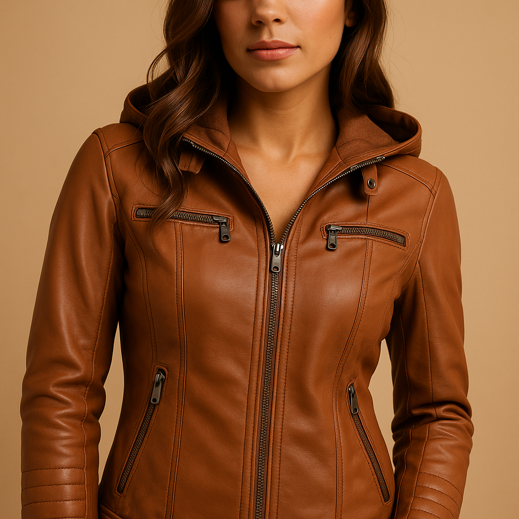 Jacket with Detachable Knitted Hood