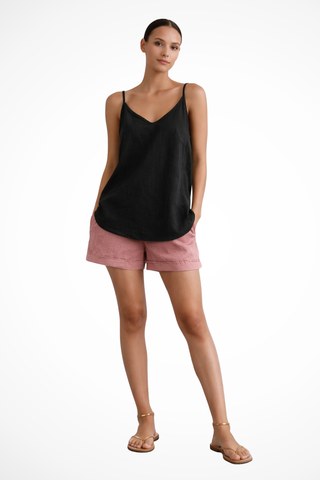 Julianna Relaxed V-Neck Top