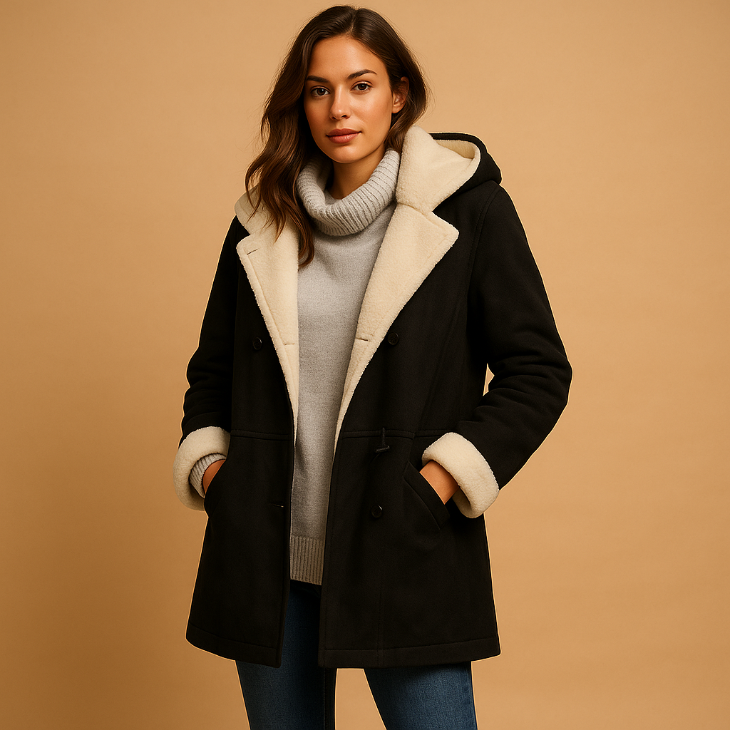 Long Hooded Winter Coat with Soft Lining