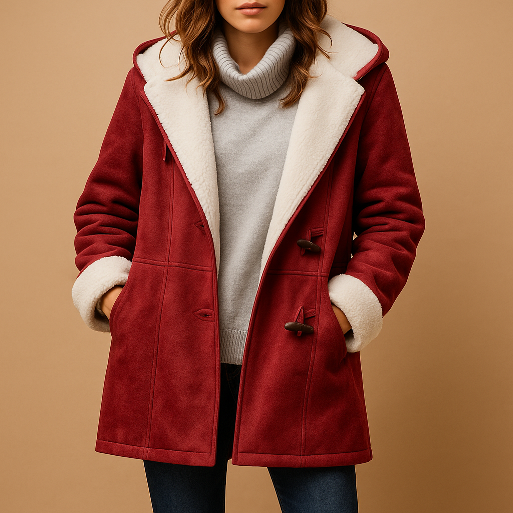 Long Hooded Winter Coat with Soft Lining