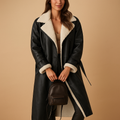 Long Winter Coat with Quilted Lining