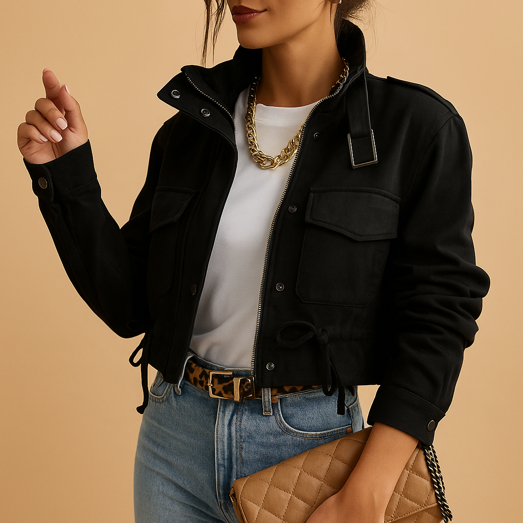 Lightweight Jacket with Modern Lines