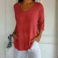 Nola Relaxed V-Neck Top