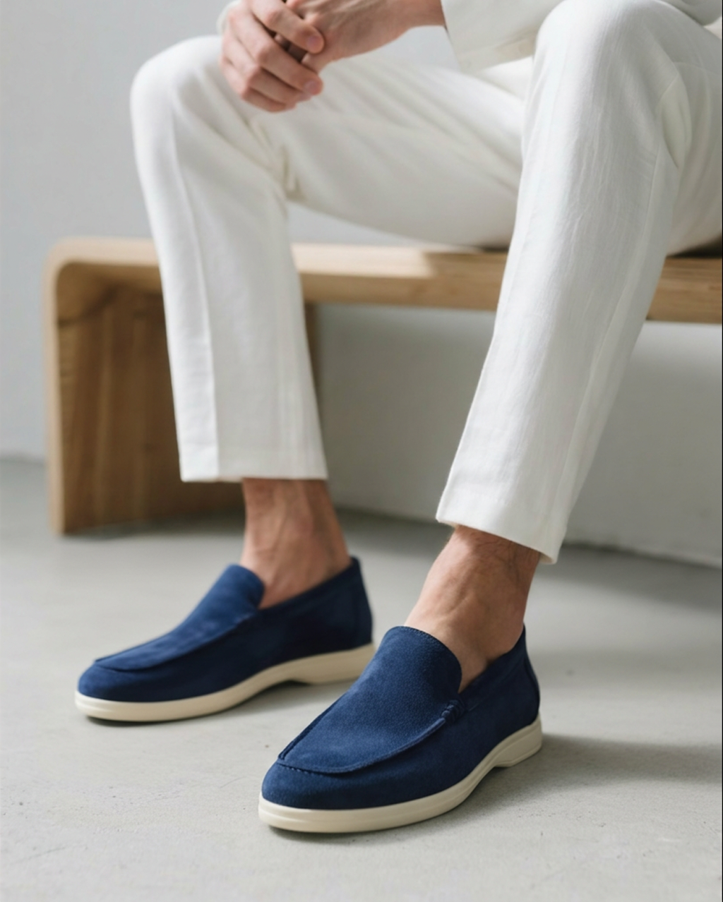 Men's Suede Loafers Slip-On Casual Shoes