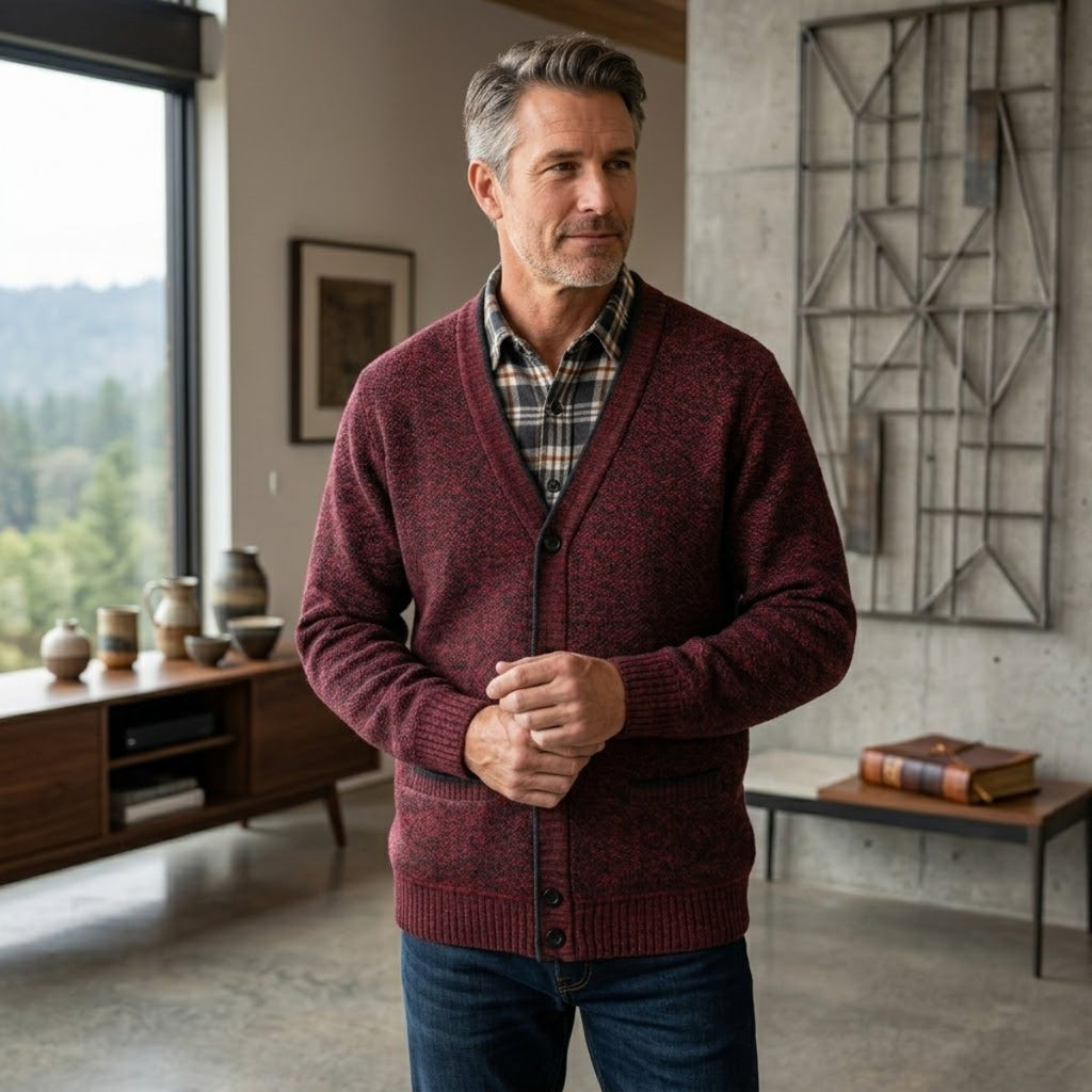 Quinn | Plaid Lined Button Up Cardigan