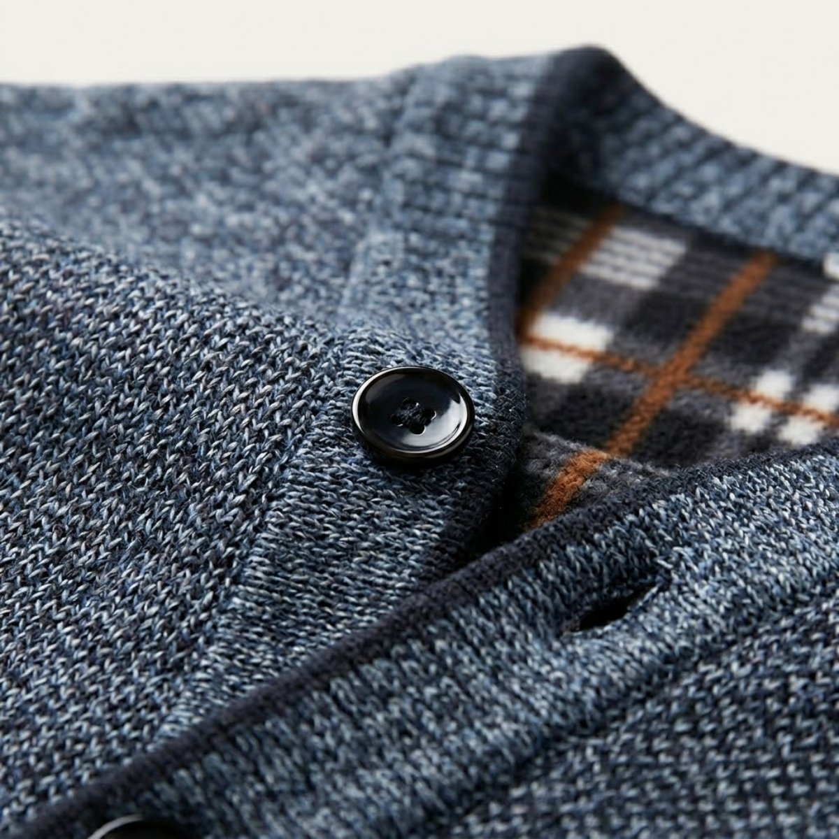 Quinn | Plaid Lined Button Up Cardigan