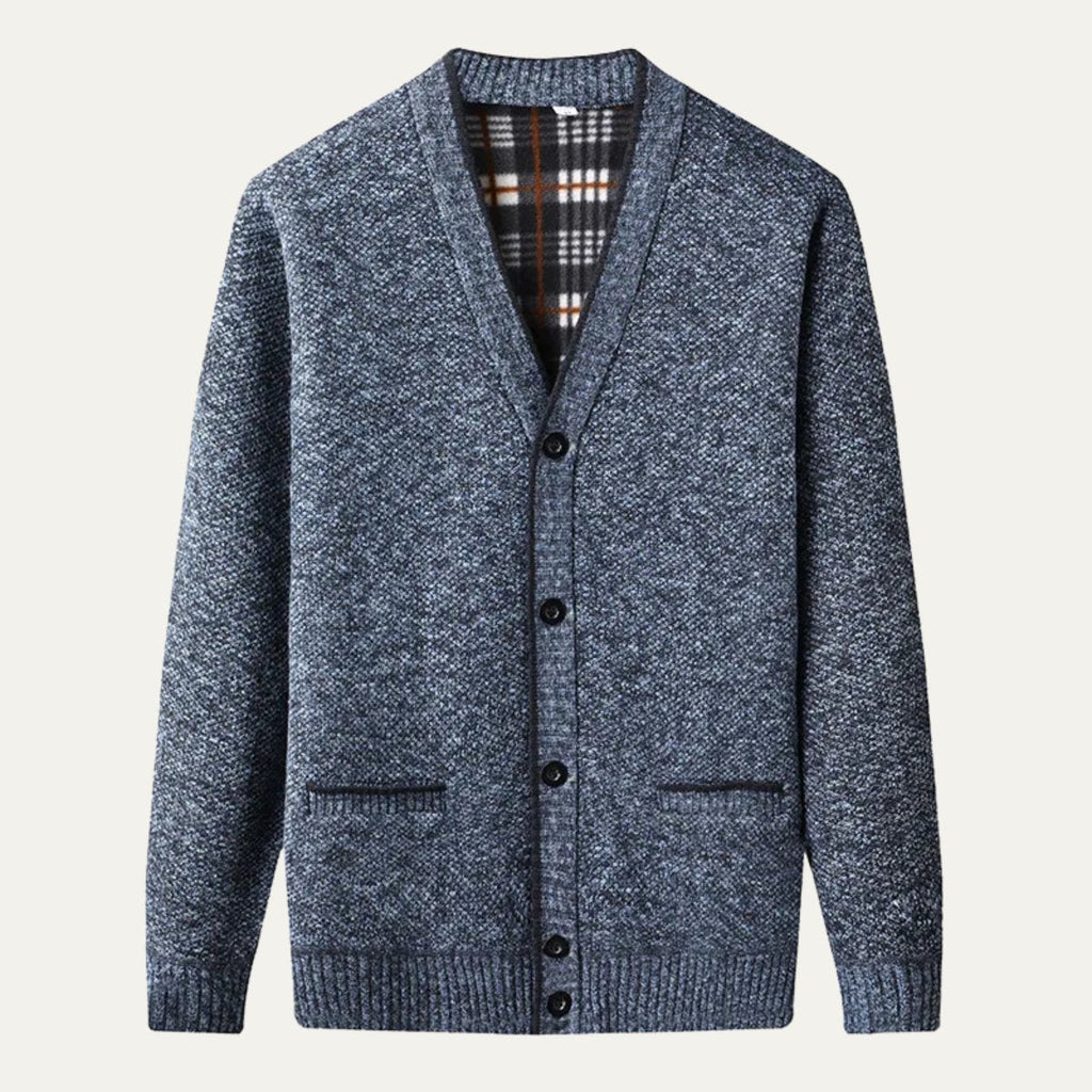 Quinn | Plaid Lined Button Up Cardigan