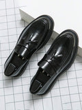 Newton | Houndstooth Tassel Loafers