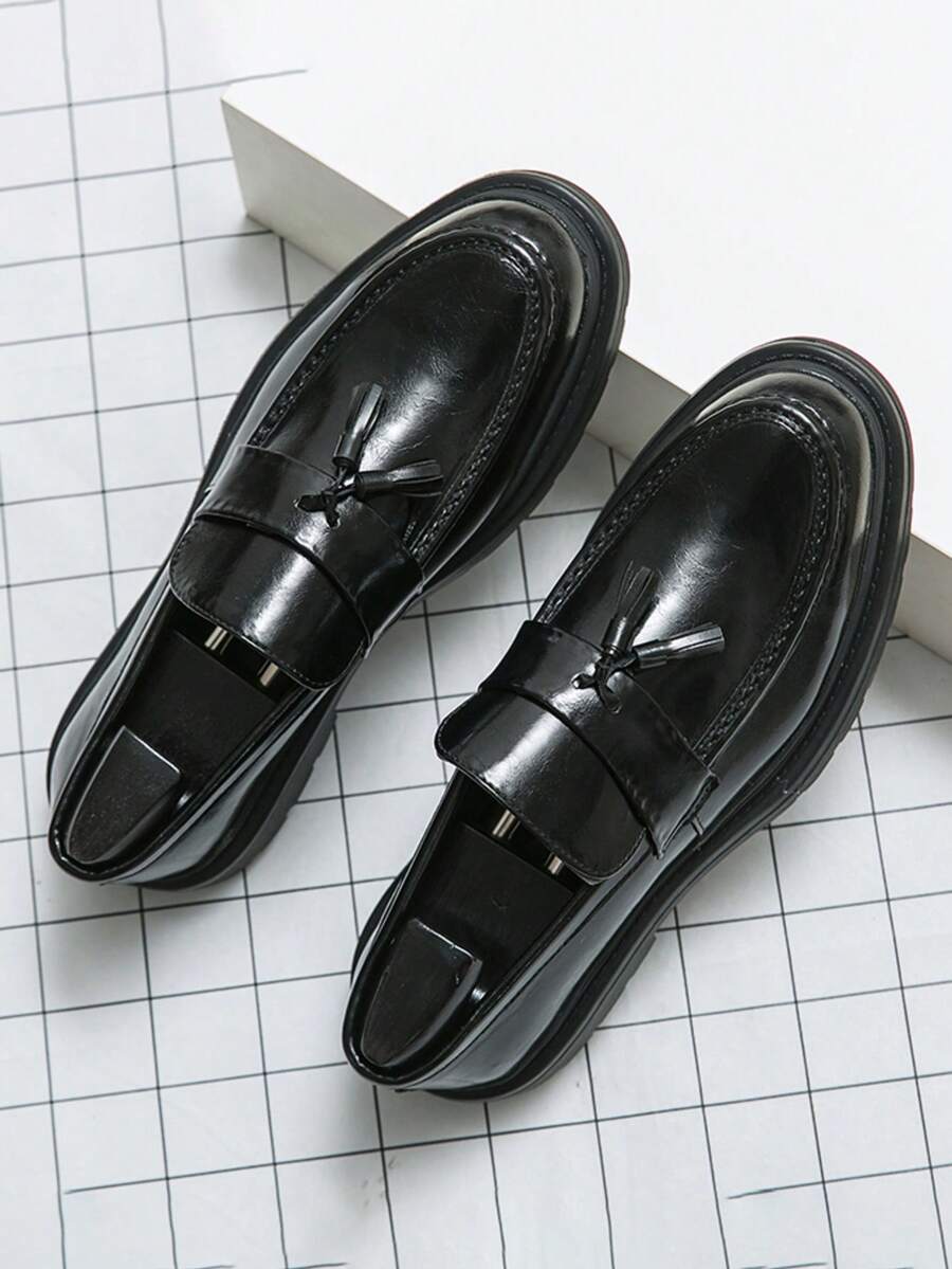 Newton | Houndstooth Tassel Loafers
