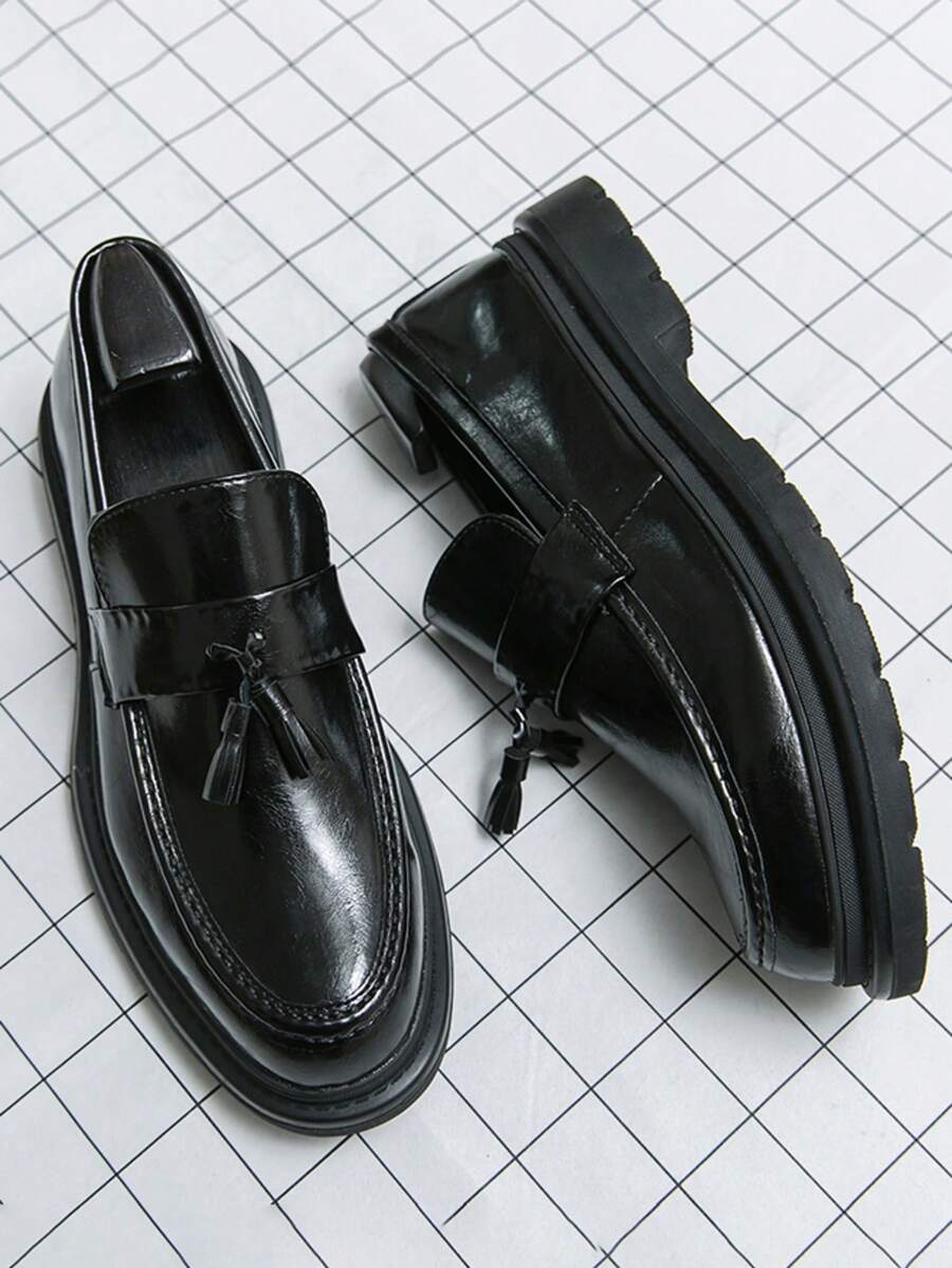 Newton | Houndstooth Tassel Loafers