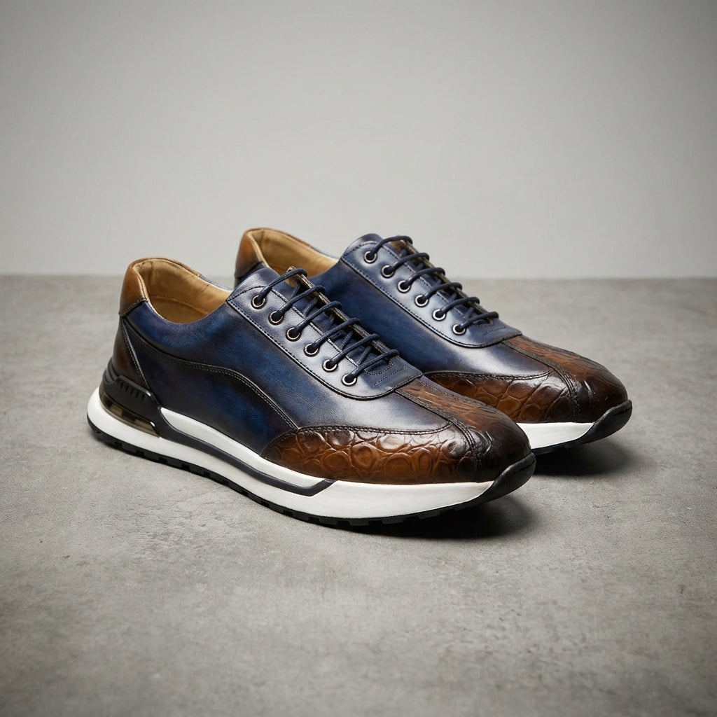Ashford | Textured Low-Top Sneakers