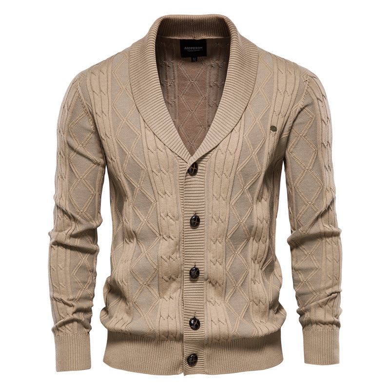 Knox | Shawl Collar Textured Cardigan