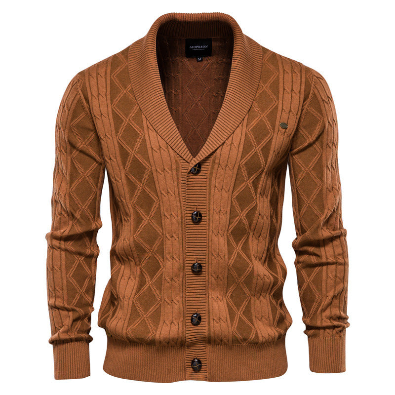 Knox | Shawl Collar Textured Cardigan