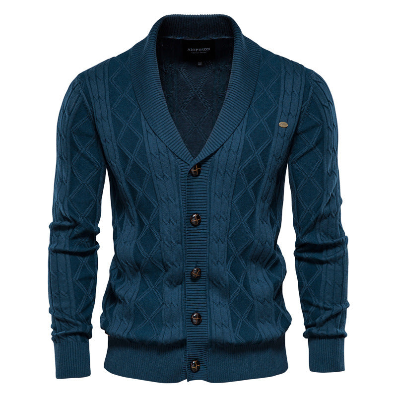 Knox | Shawl Collar Textured Cardigan