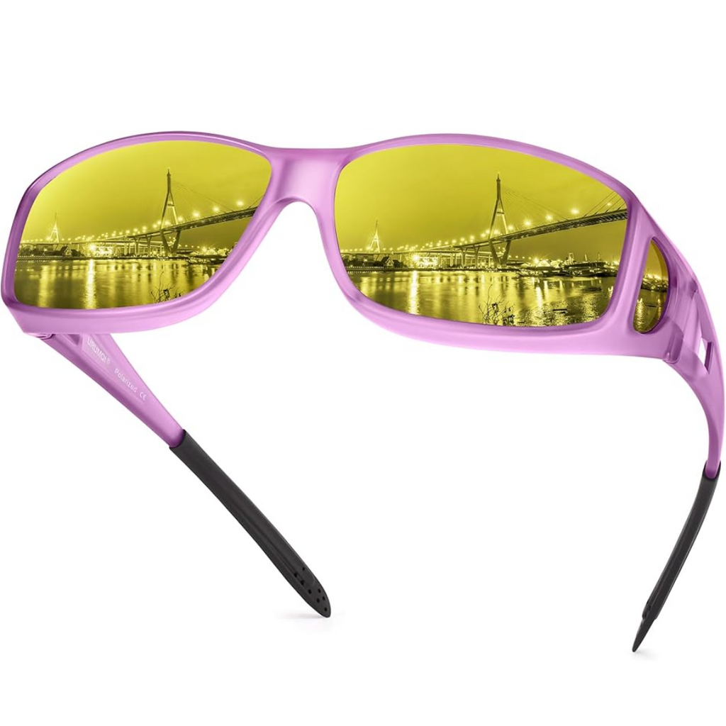 Unisex Polarized Night Driving Glasses with Anti-Glare Protection