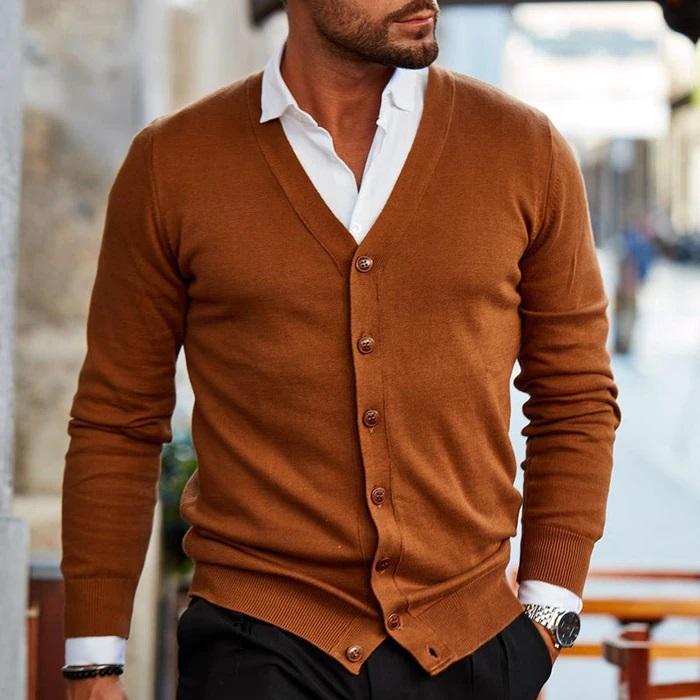 Oberon | V-Neck Button Up Cardigan
