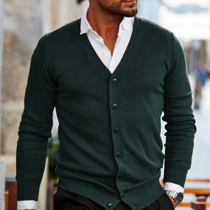 Oberon | V-Neck Button Up Cardigan