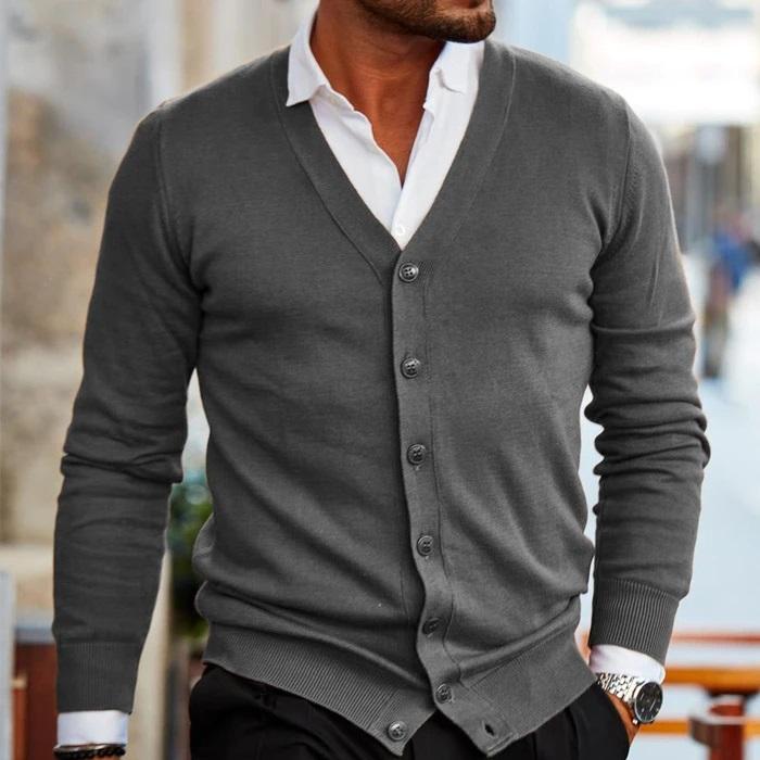 Oberon | V-Neck Button Up Cardigan